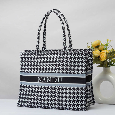 Personalised Black & White pattern Combo Gift Set - Uncommongifts.in